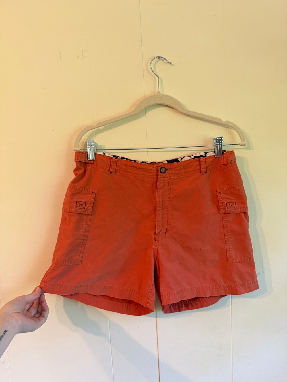 Horny Toad Women’s Cargo Shorts in Coral Orange